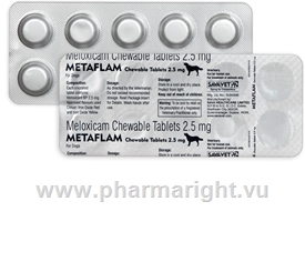Metaflam (Meloxicam 2.5mg) Chewable 10 Tablets/Strip