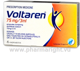 Voltaren (Diclofenac 75mg/3ml) 5 Ampoules/Pack