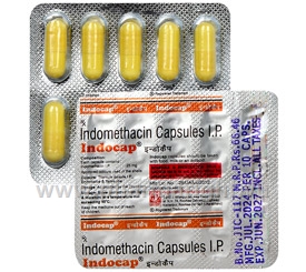 Indocap (Indomethacin  25mg) 10 Capsules/Strip