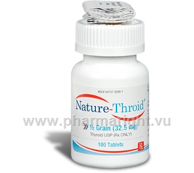 Nature-Throid 0.5 Grain - 100 Tabs/Bottle