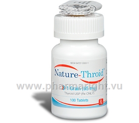 Nature-Throid 1 Grain - 100 Tabs/Bottle