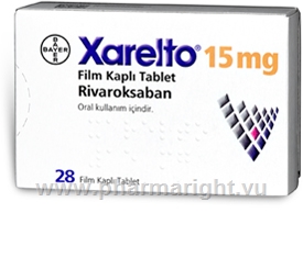 Xarelto (Rivaroxaban 15mg) Tablets (Turkish)