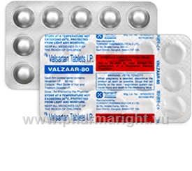 Valzaar (Valsartan 80mg) 15 Tablets/Strip