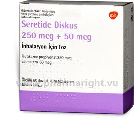 Seretide Diskus (Fluticasone and Salmeterol 250mcg/50mcg) 60 Doses/Pack (Turkish)