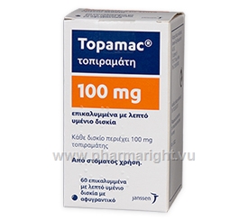 Topamax (Topiramate 100mg) 60 Tablets/Pack (Turkish)