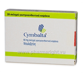 Cymbalta (Duloxetine 60mg) 28 Capsules/Pack (Turkish)