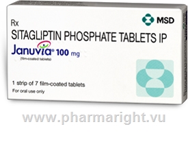 Januvia (Sitagliptin 100mg) 7 Tablets/Strip