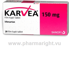 Karvea (Irbesartan 150mg) 28 Tablets/Pack (Turkish)