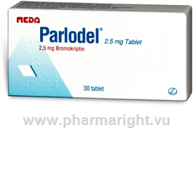 Parlodel (Bromocriptine 2.5mg) 30 Tablets/Pack (Turkey)