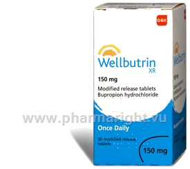 Wellbutrin XR (Bupropion 150mg) 30 Tablets/Pack