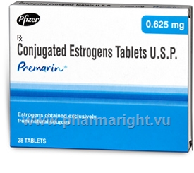 Premarin (Conjugated Estrogens 0.625mg) 28 Tablets/Pack (India)