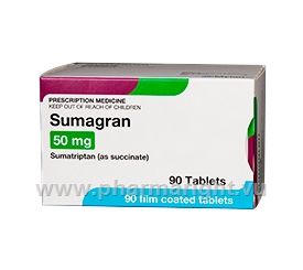 Sumagran (Sumatriptan 50mg) 90 Tablets/Pack