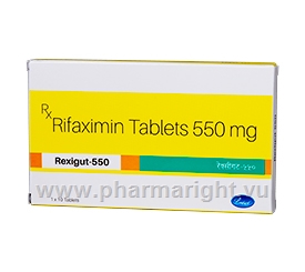 Rexigut (Rifaximin 550mg) 10 Tablets/Strip