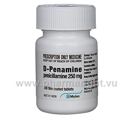 D-Penamine (Penicillamine 250mg) Tablets