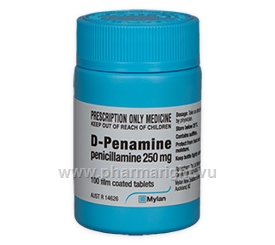 D-Penamine (Penicillamine 250mg) Tablets