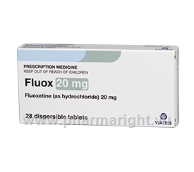 Fluox Dispersible (Fluoxetine 20mg) 28 Tablets/Pack