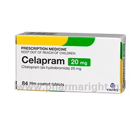 Celapram (Citalopram 20mg) 84 Tablets/Pack