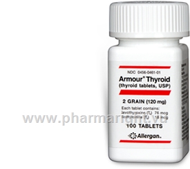 Armour Thyroid 2 Grain (120mg) 100 Tablets/Pack