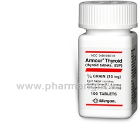 Armour Thyroid 1/4 Grain (15mg) 100 Tablets/Pack