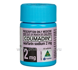 Coumadin Warfarin 2mg Tablets 50 Tablets/Pack