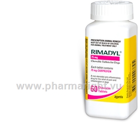 Rimadyl 75mg Chewable 60 Tablets/Pack
